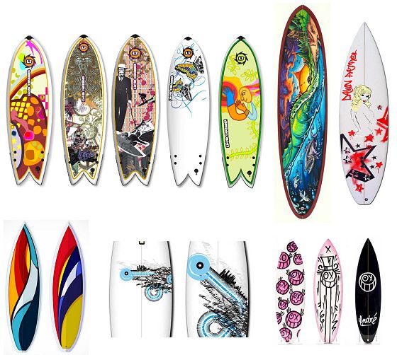 surfboards art