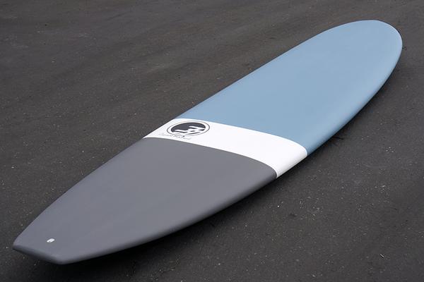 blue longboard