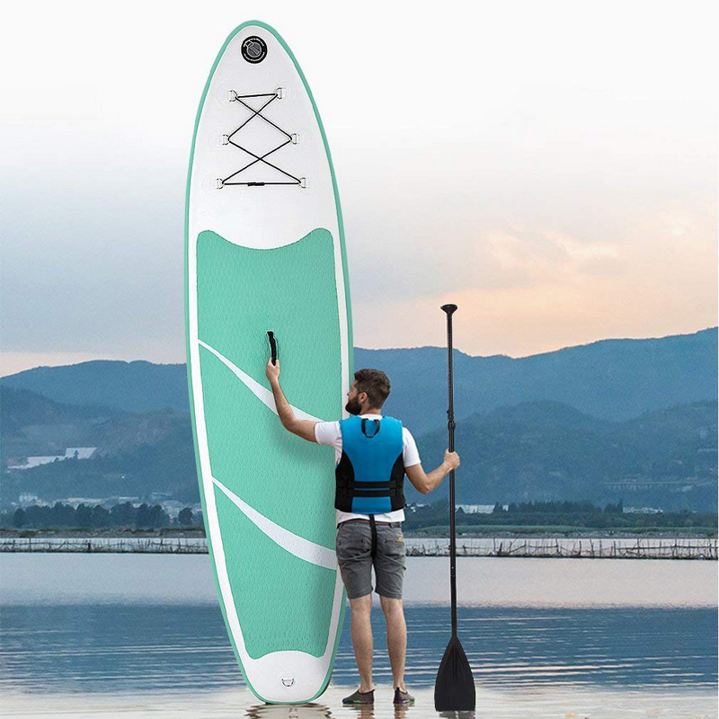 man with stand-up paddle board