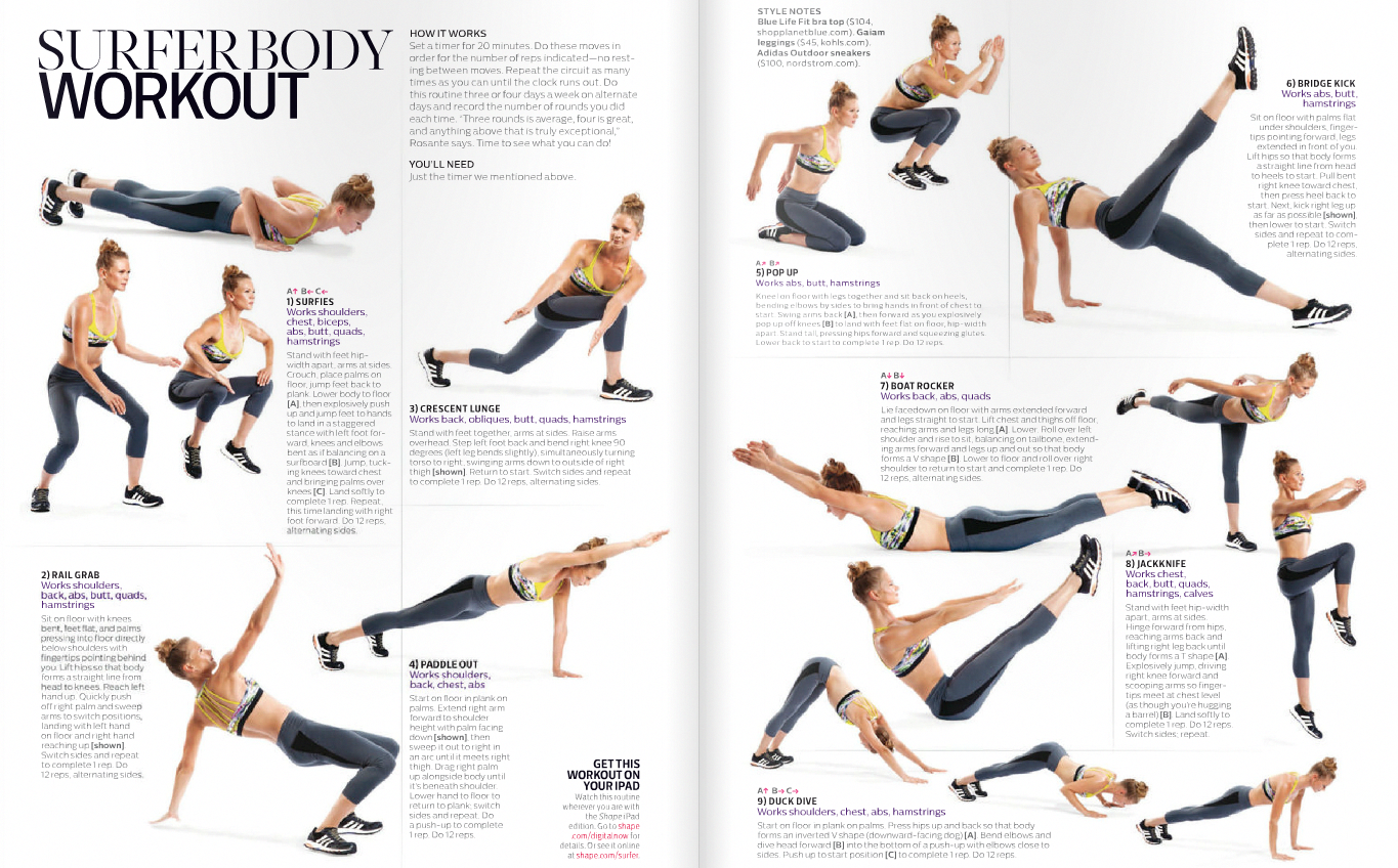 Surfer Body Workout by Shape mag