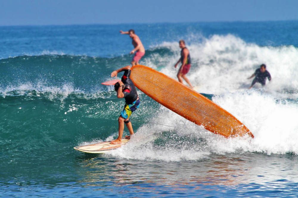 surfers with another equipment 