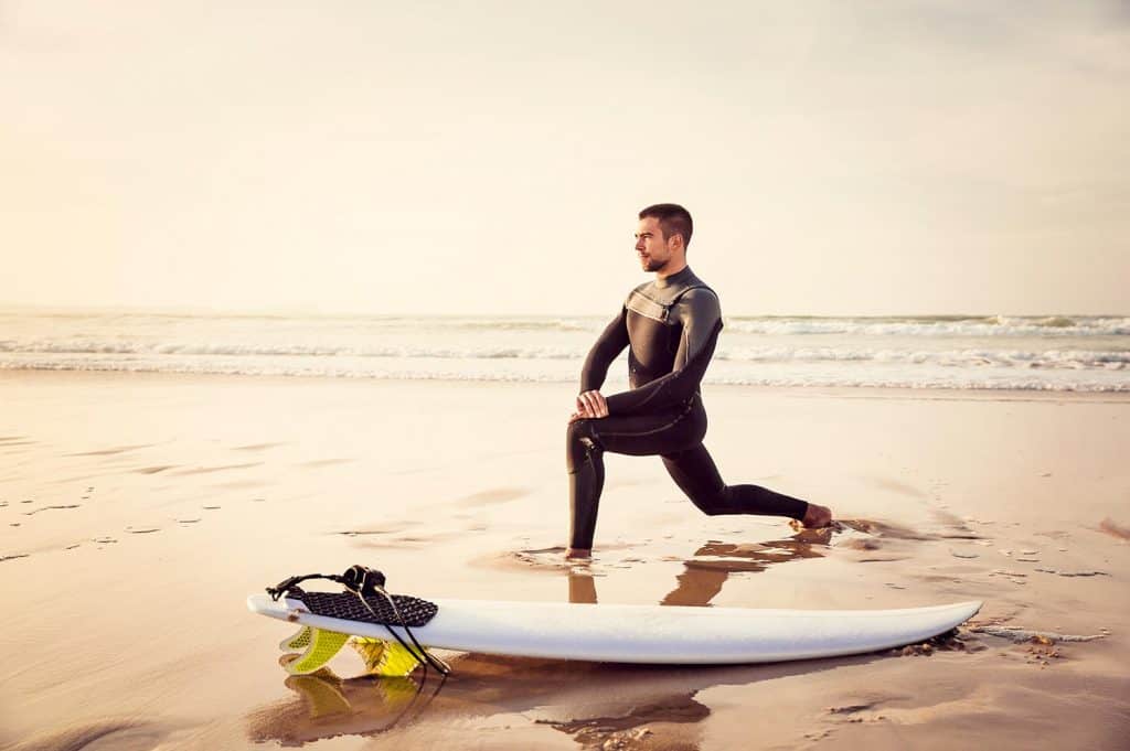 Surfers Exercises for pliability