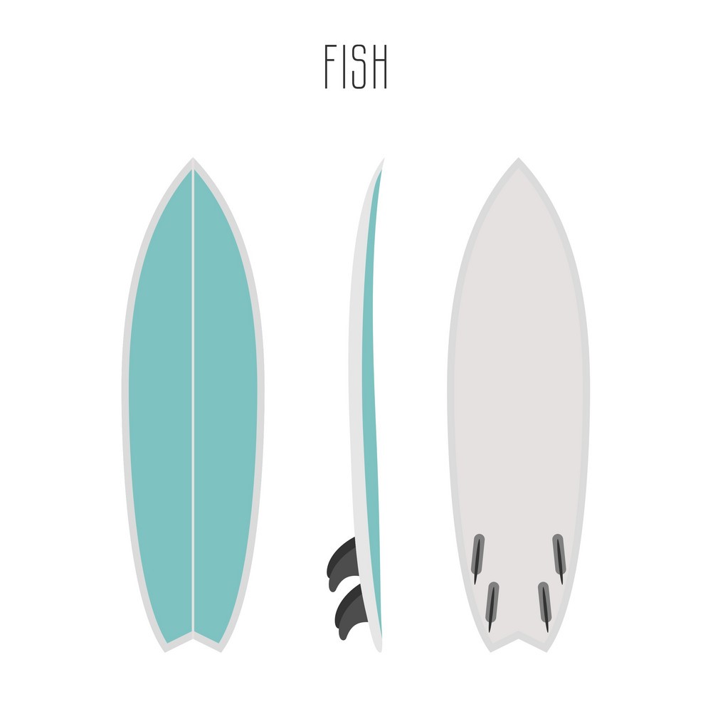 fish-surfboard-with-three-sides-vector