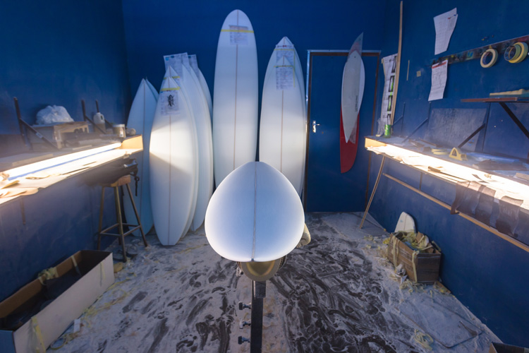 surfboard shaping room