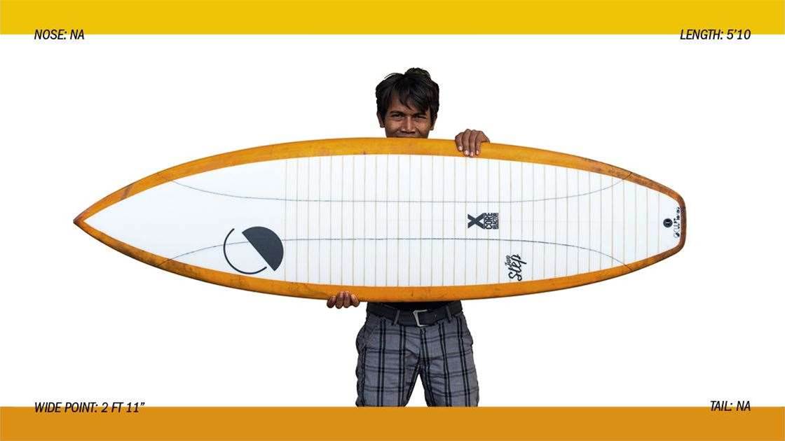 sculp surfboard two step