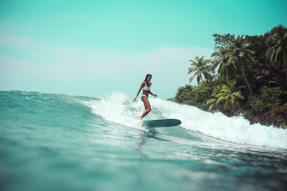 Summertime slides in Sri Lanka surfing