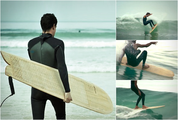 surfer with alaia bord