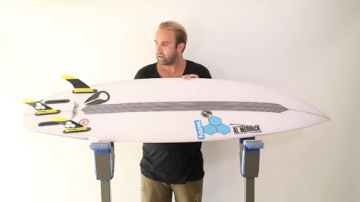 testing of CHANNEL FLYER surfboard