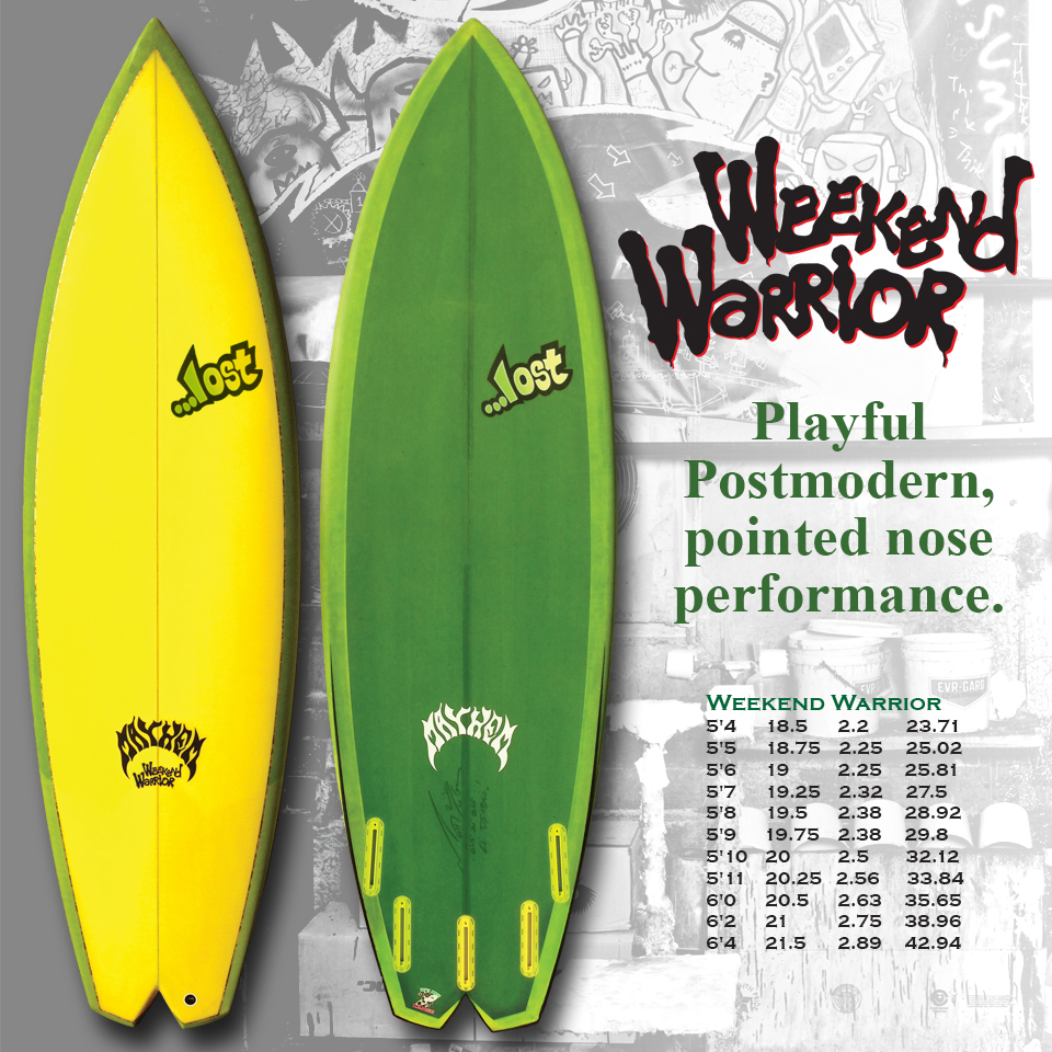  Lost Surfboards INTRODUCING THE "WEEKEND WARRIOR"