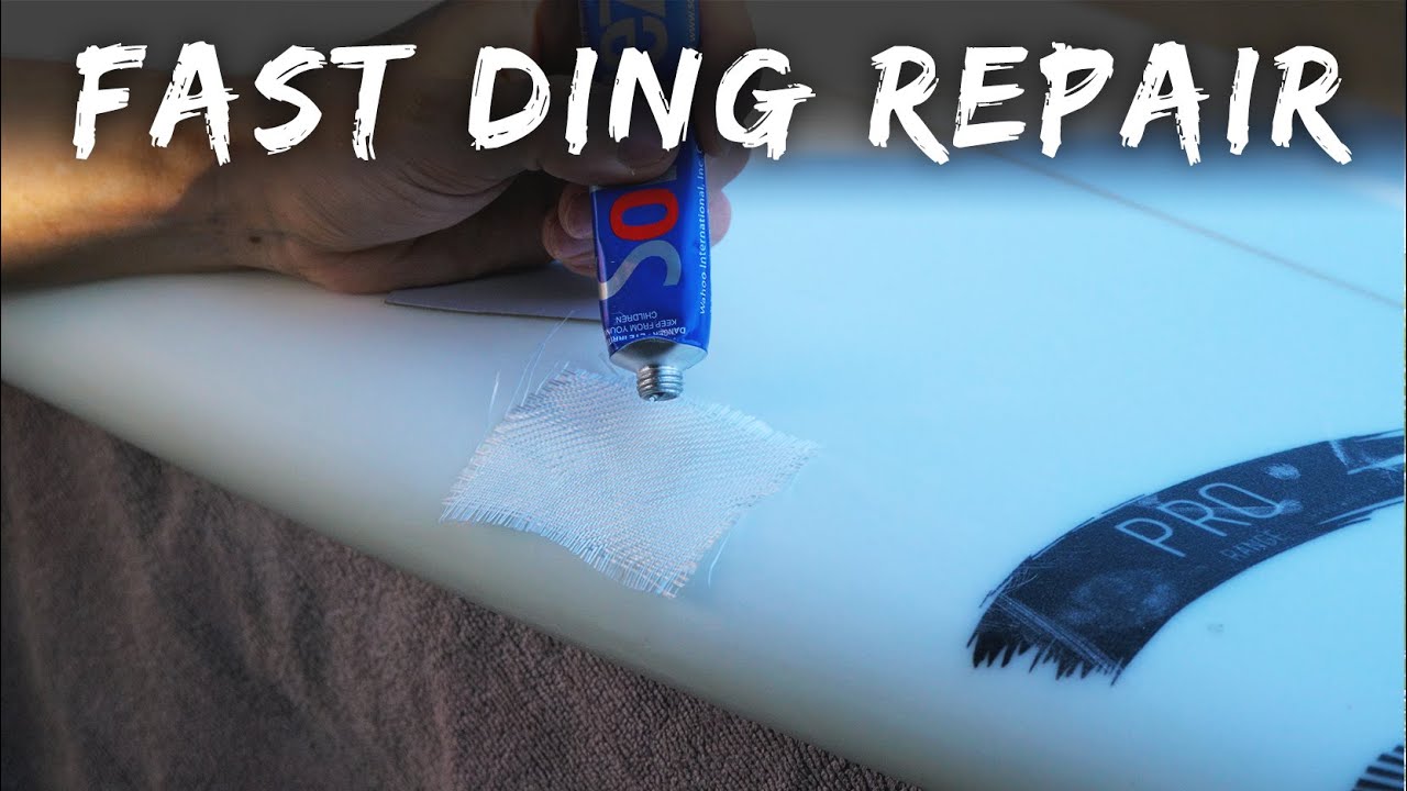 How to quickly, correctly and reliably fix a surfboard