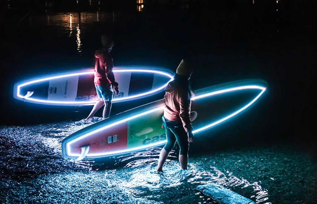 LED-Lit Surfboards