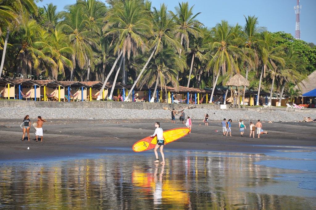 Surfing in El Salvador