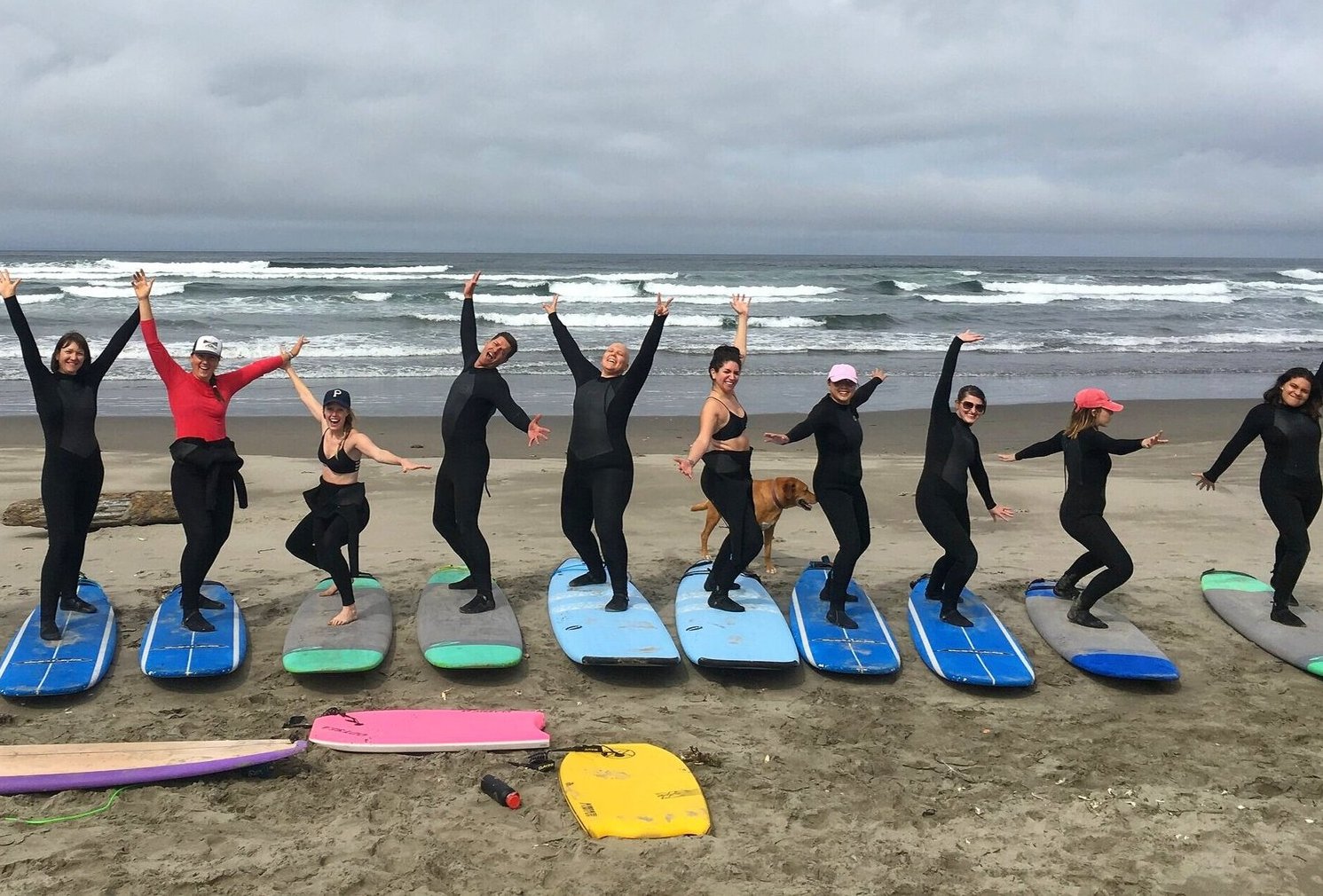 surfing in Oregon