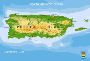 карта Пуэрто-Рико