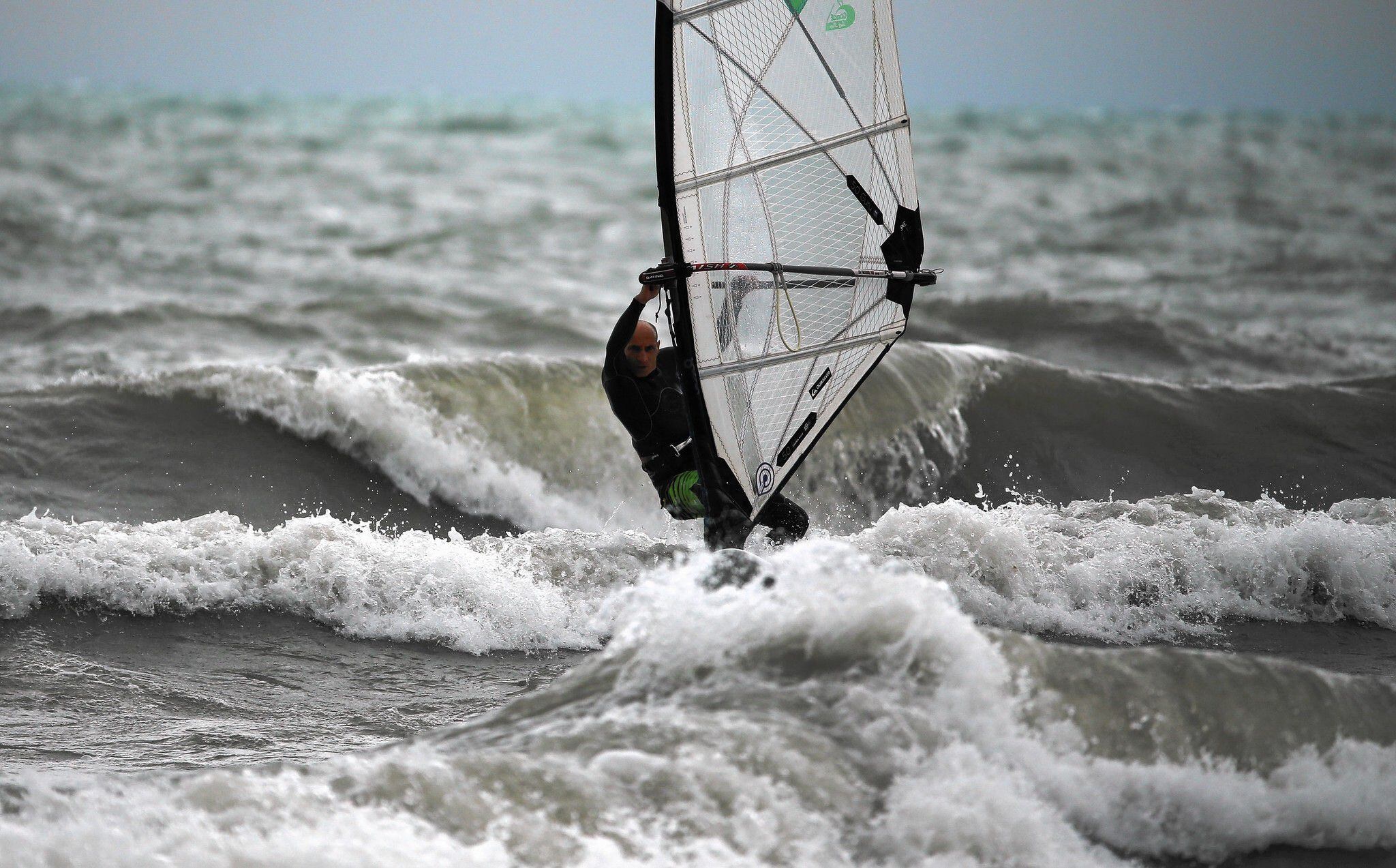 Windsurfing Lake Michigan