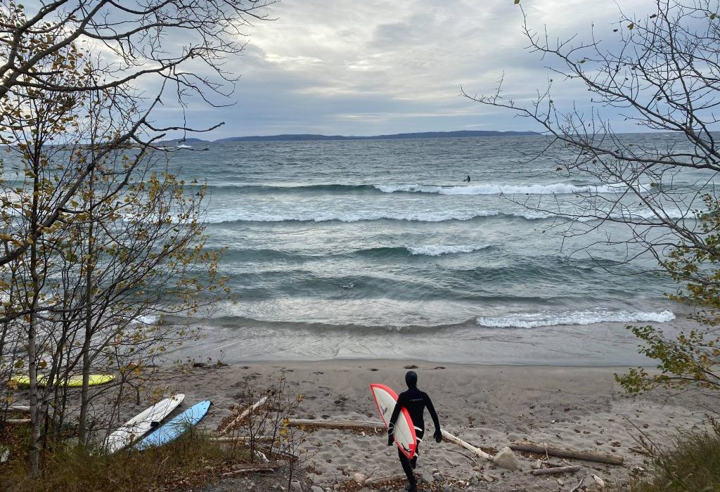 Lake Superior surfer