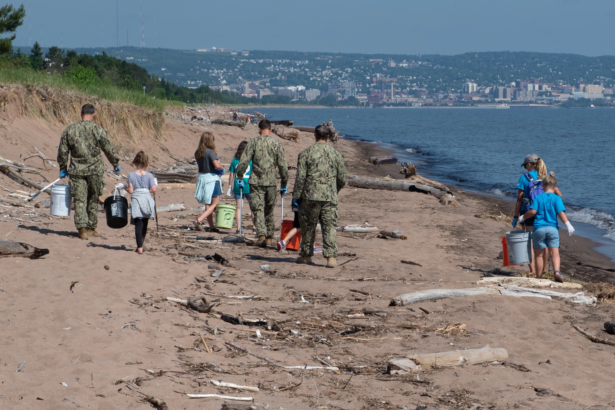 Duluth Navy Week Beach Clean Up