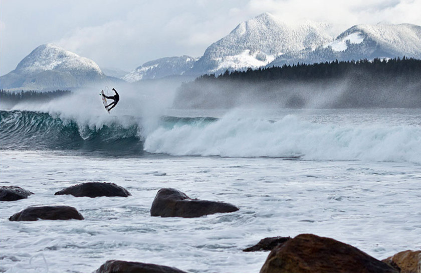 Surfing Vancouver Island Tofino winter